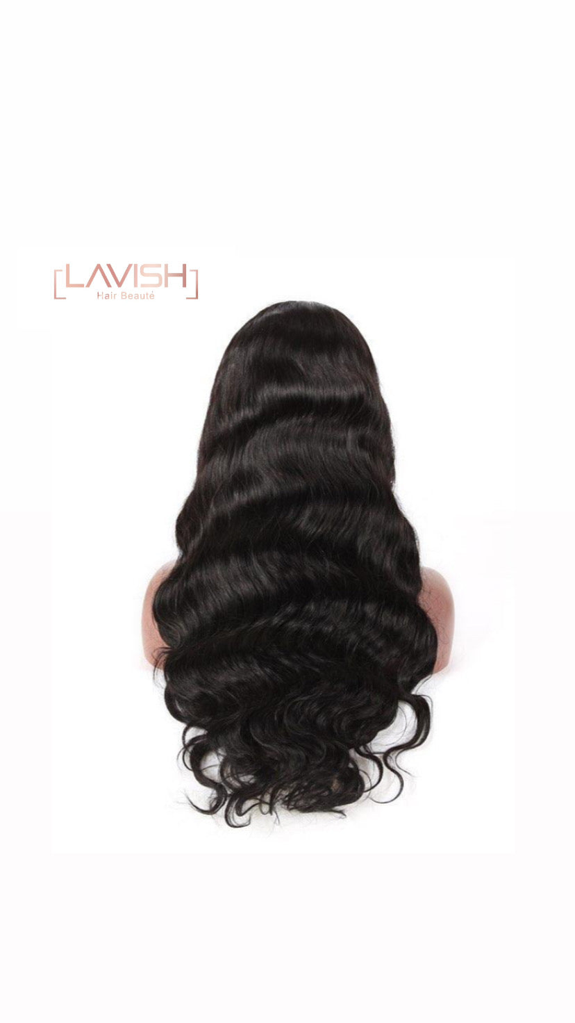 HD Natural Color Body wave Pre-Plucked 4x4 Lace Closure Wig