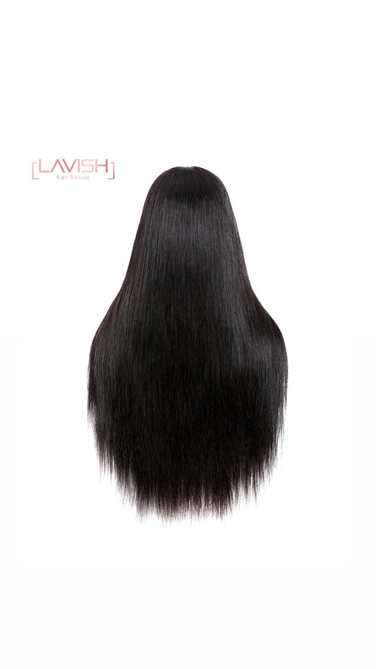 HD Natural Color Straight Pre-Plucked 13x4 Lace Frontal Wig